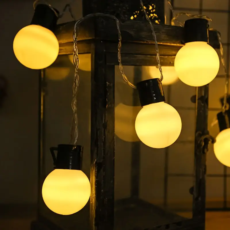 Outdoor Power House - Holiday Balls String Lights Indoor LED