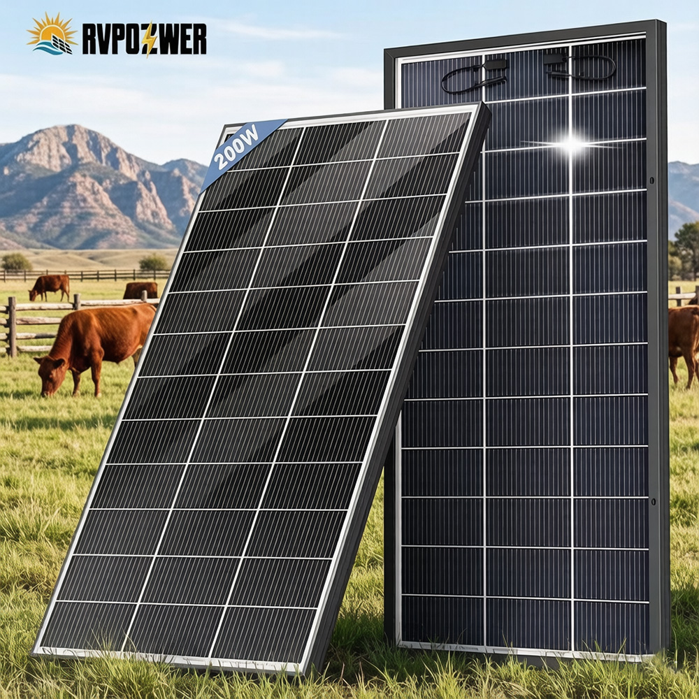 Outdoor Power Distribution Panel - RVPOZWER Bifacial Solar Panel 16BB N-Type