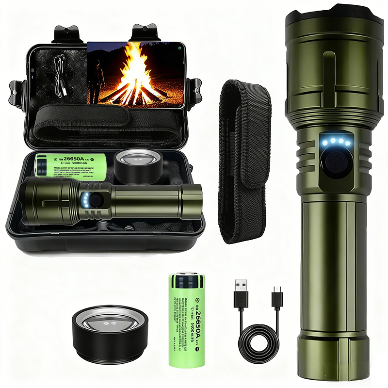 Outdoor Power For Camping - Ultra Powerful Flashlight Concentrating Ignition Flashlight