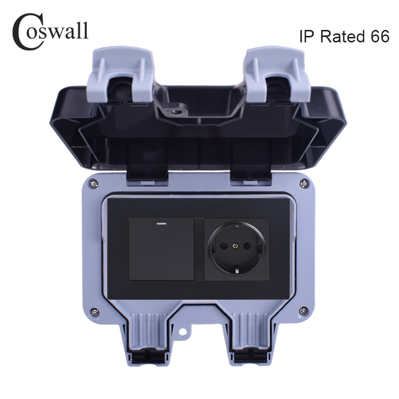 Coswall IP66 Chống Chịu Thời T - đánh giá và giá Power Switch Outdoor