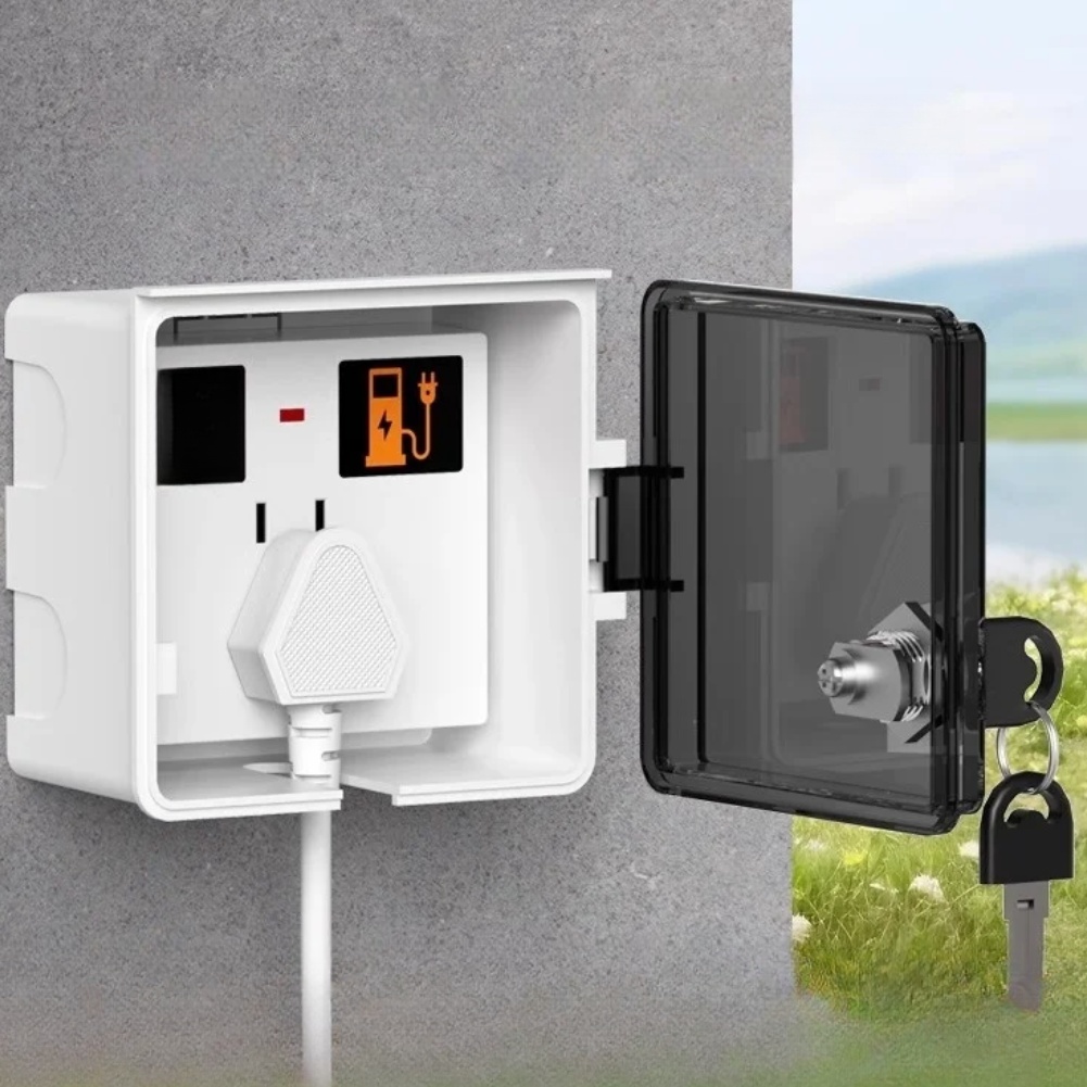 1Pcs 86 Type Lockable Socket W - đánh giá và giá Outdoor Power Point Cover
