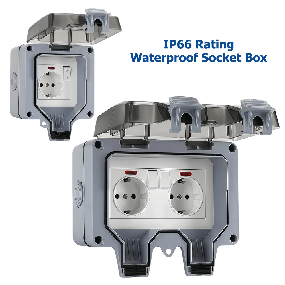 European-Style Outdoor Socket  - đánh giá và giá Power Switch Outdoor