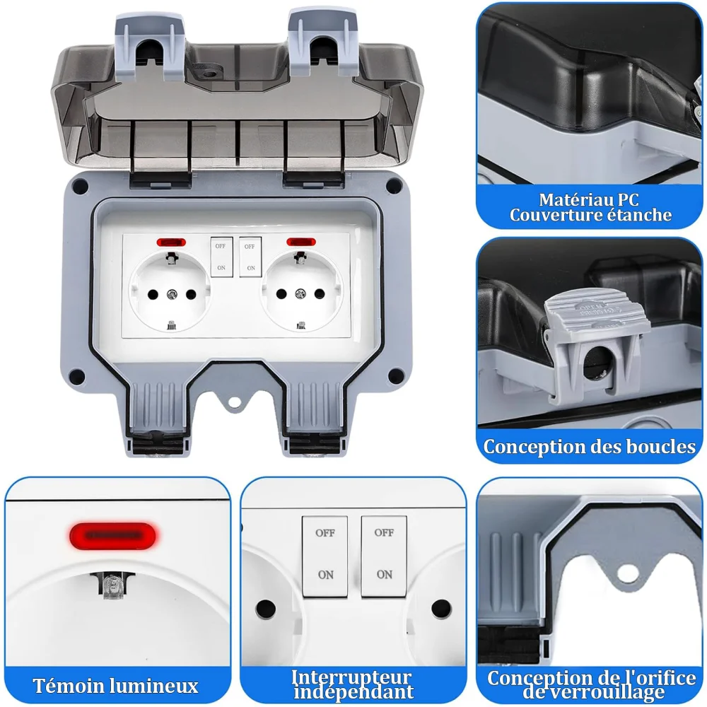 European-Style Outdoor Socket  - đánh giá và giá Power Switch Outdoor