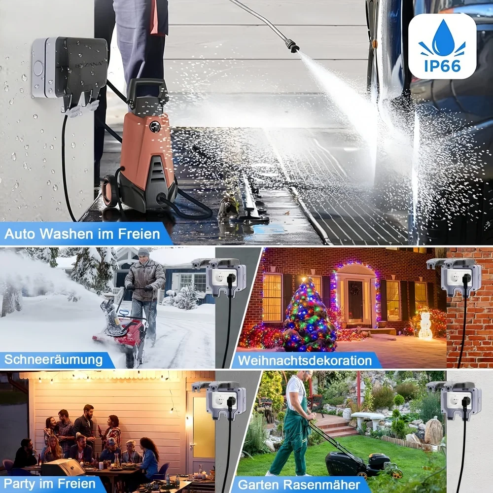 European-Style Outdoor Socket  - đánh giá và giá Power Switch Outdoor