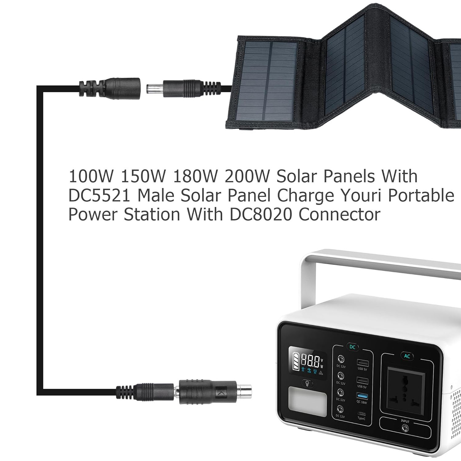 DC Power 5.5mm X 2.1mm Female  - đánh giá và giá Portable Generator Inverter