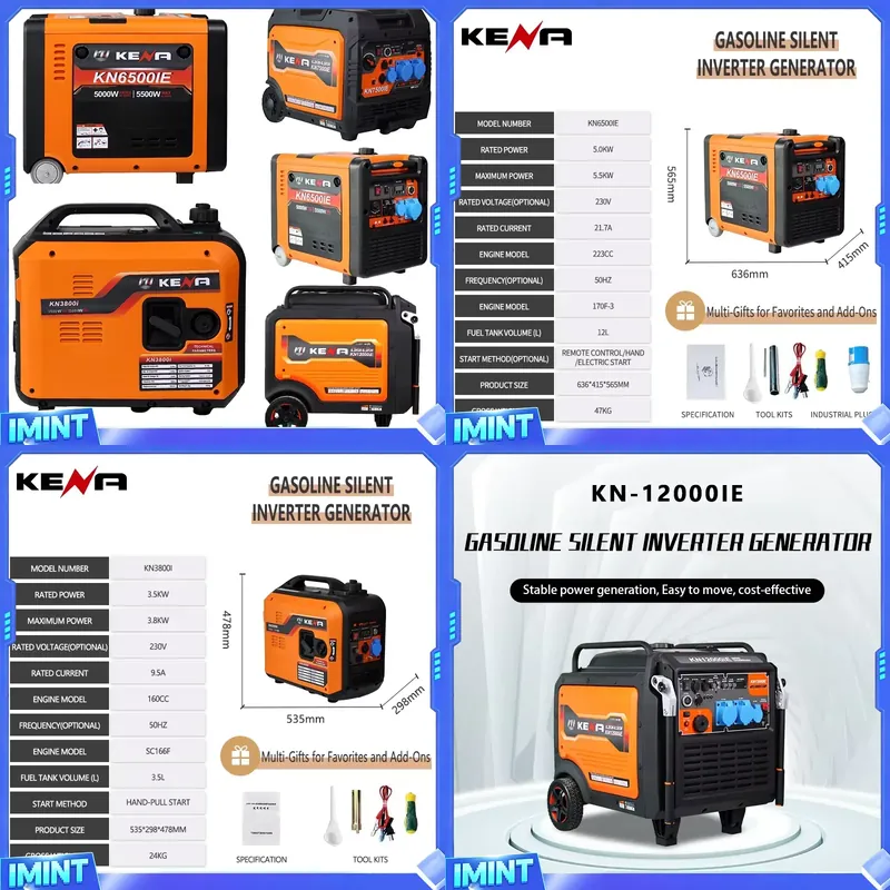 3.5kW 6.5kW Dual-Fuel LPG/CNG  - đánh giá và giá Portable Generator Inverter