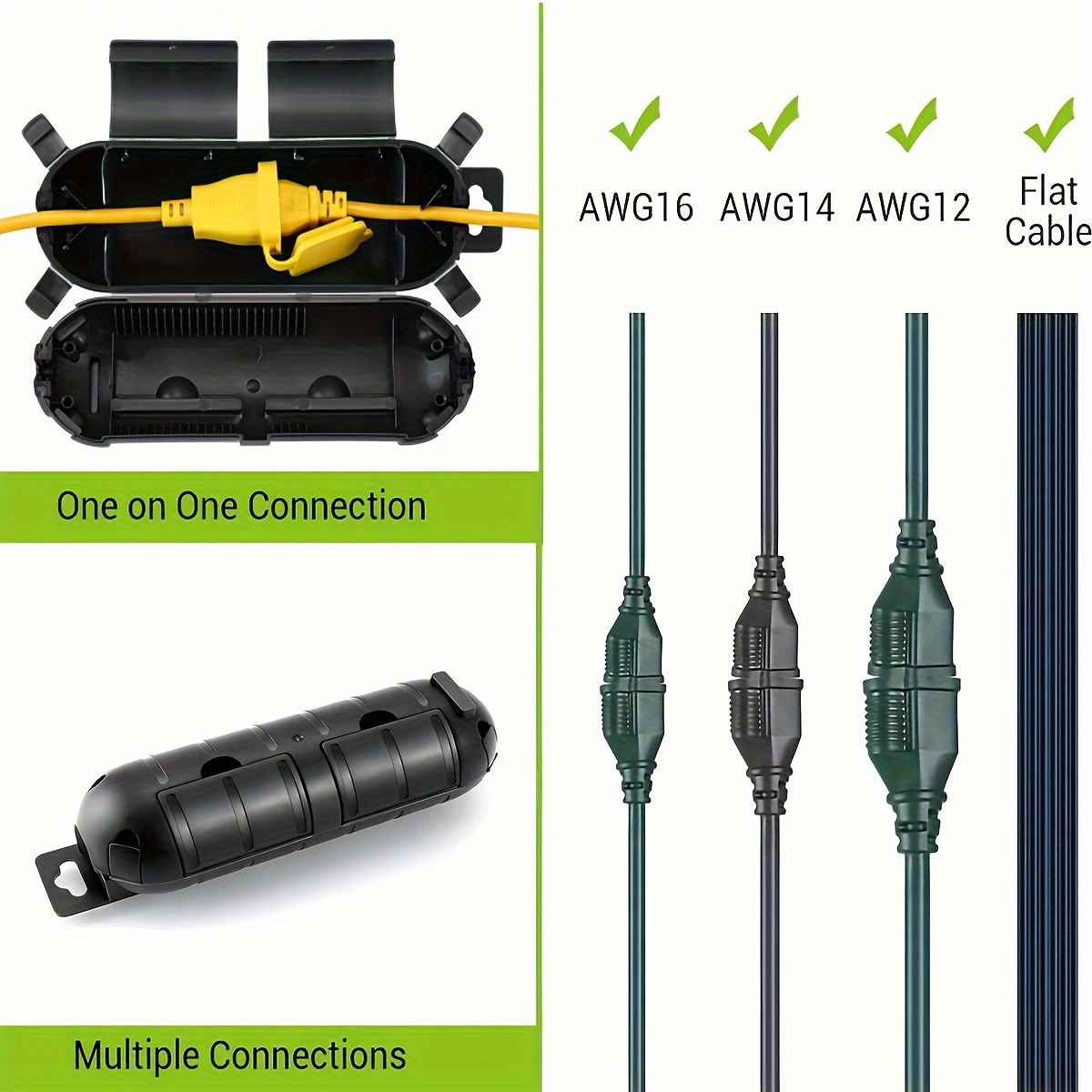 Extension Cord Plug Connection - đánh giá và giá Outdoor Power Point Cover