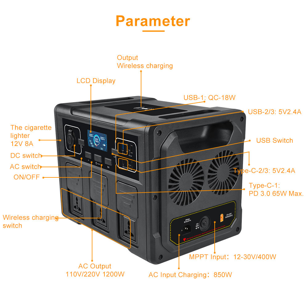 1200W Portable Solar Generator - đánh giá và giá Outdoor Power For Camping