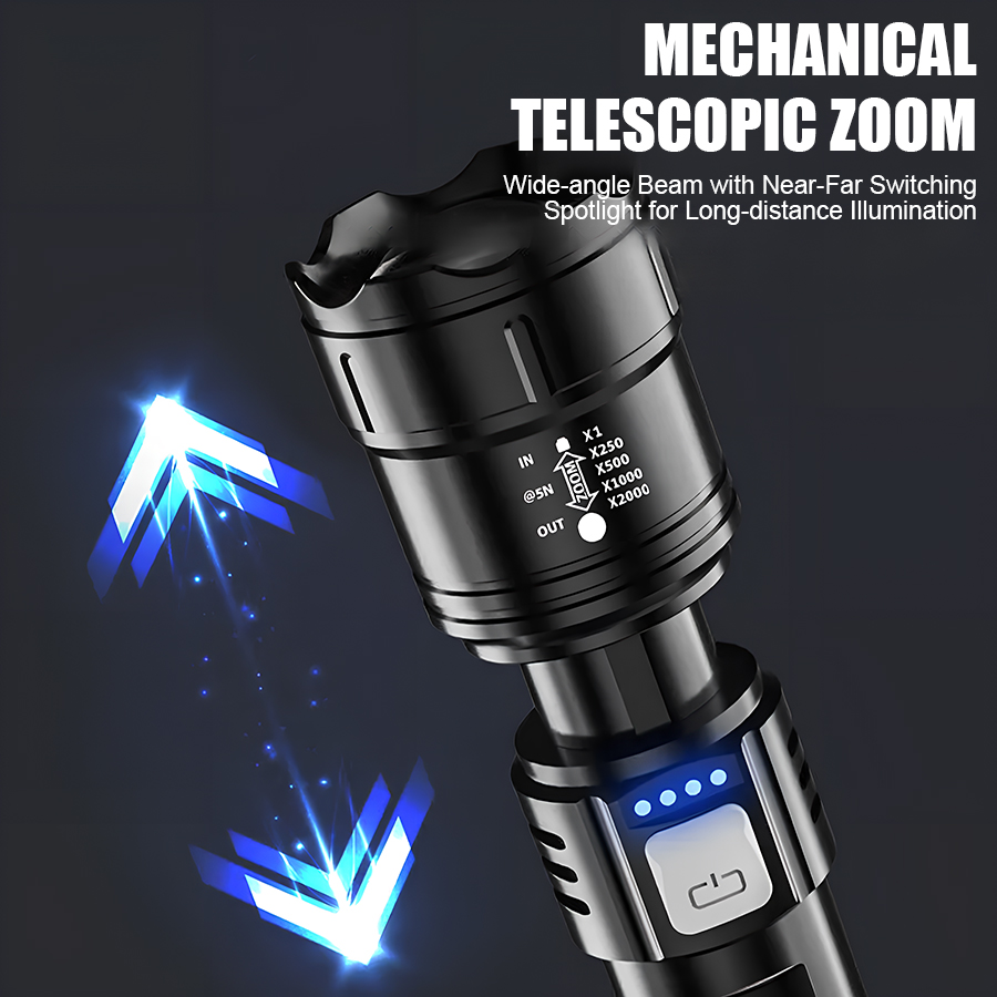 High Power P50 LED Flashlight  - đánh giá và giá Outdoor Power For Camping