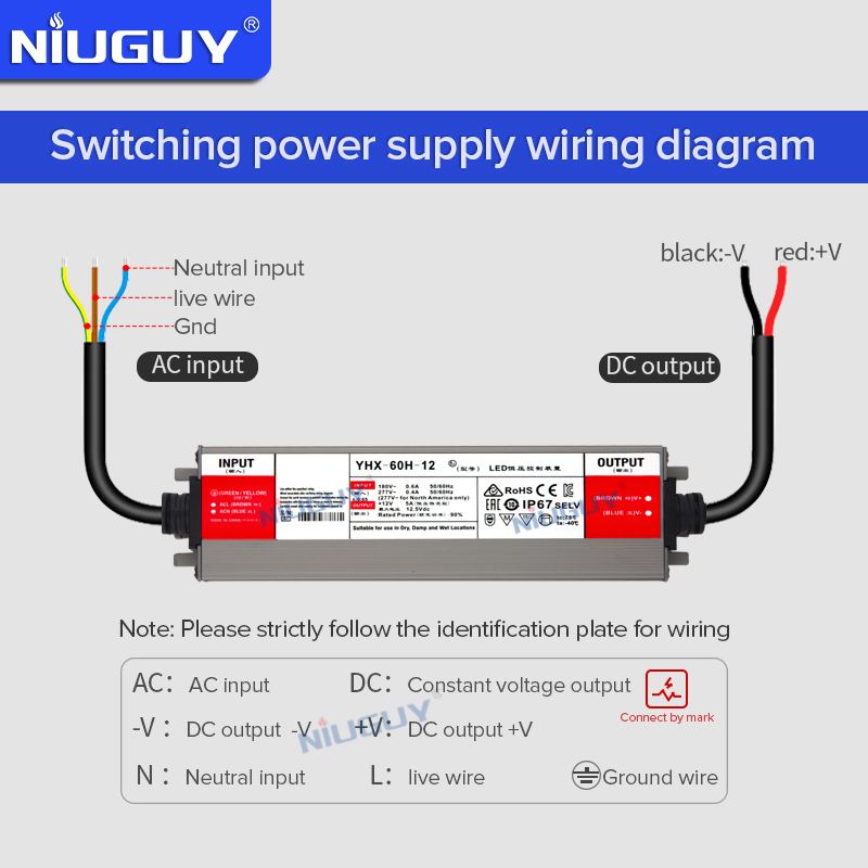 IP67 waterproof power supply 6 - đánh giá và giá Outdoor Power Supply 12V