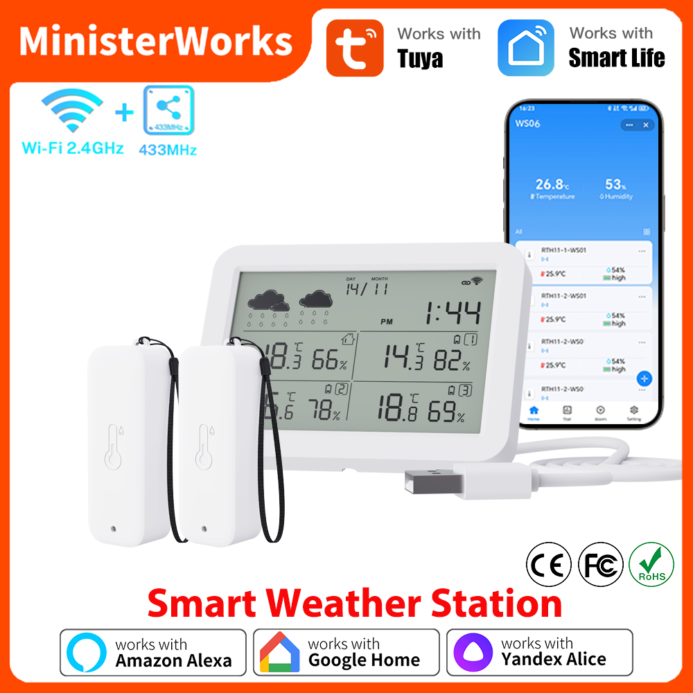 Tuya WiFi Weather Station RF43 - đánh giá và giá Outdoor Power Tower