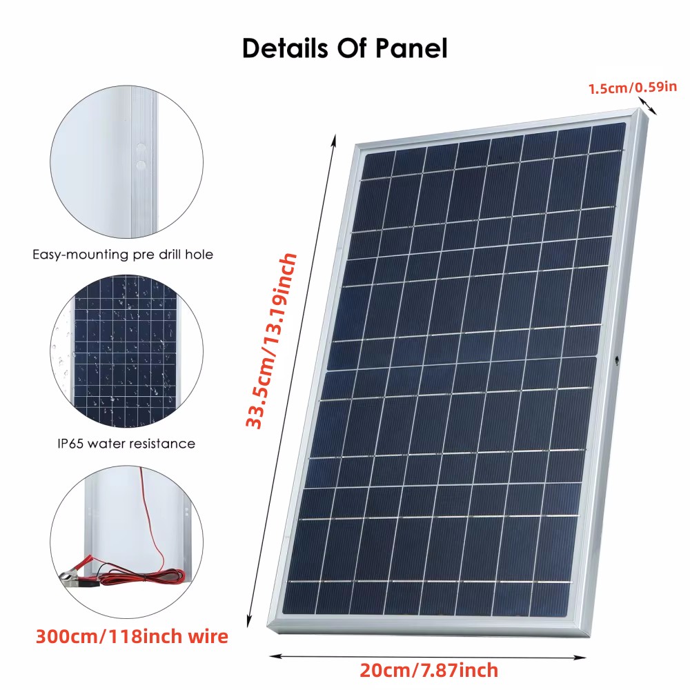 35W Solar Panel Kit Complete 1 - đánh giá và giá Portable Generator Inverter