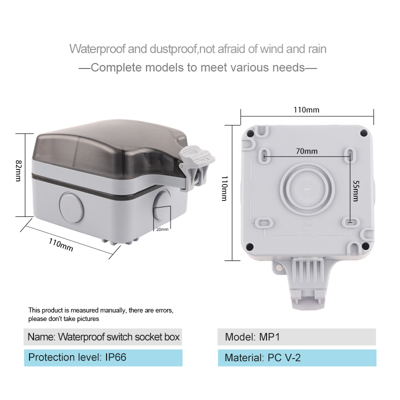IP66 Ngoài Trời Chống Chịu Thờ - đánh giá và giá Power Switch Outdoor