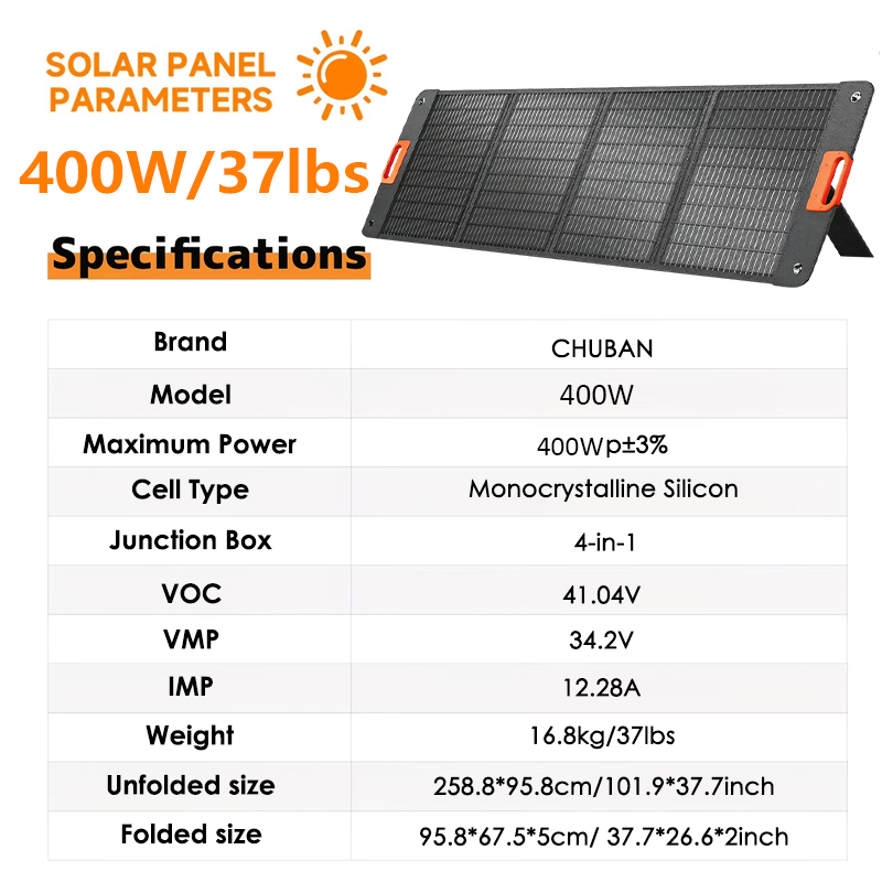 200W Foldable Solar Panel 400w - đánh giá và giá Portable Generator Inverter