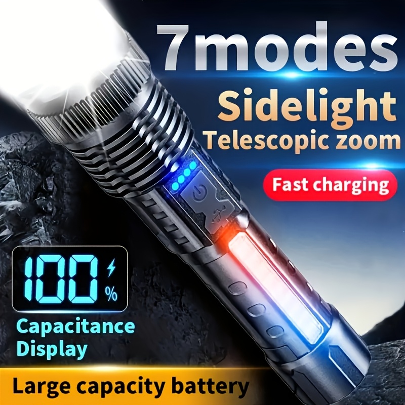 Powerful LED Flashlight Batter - đánh giá và giá Outdoor Power For Camping