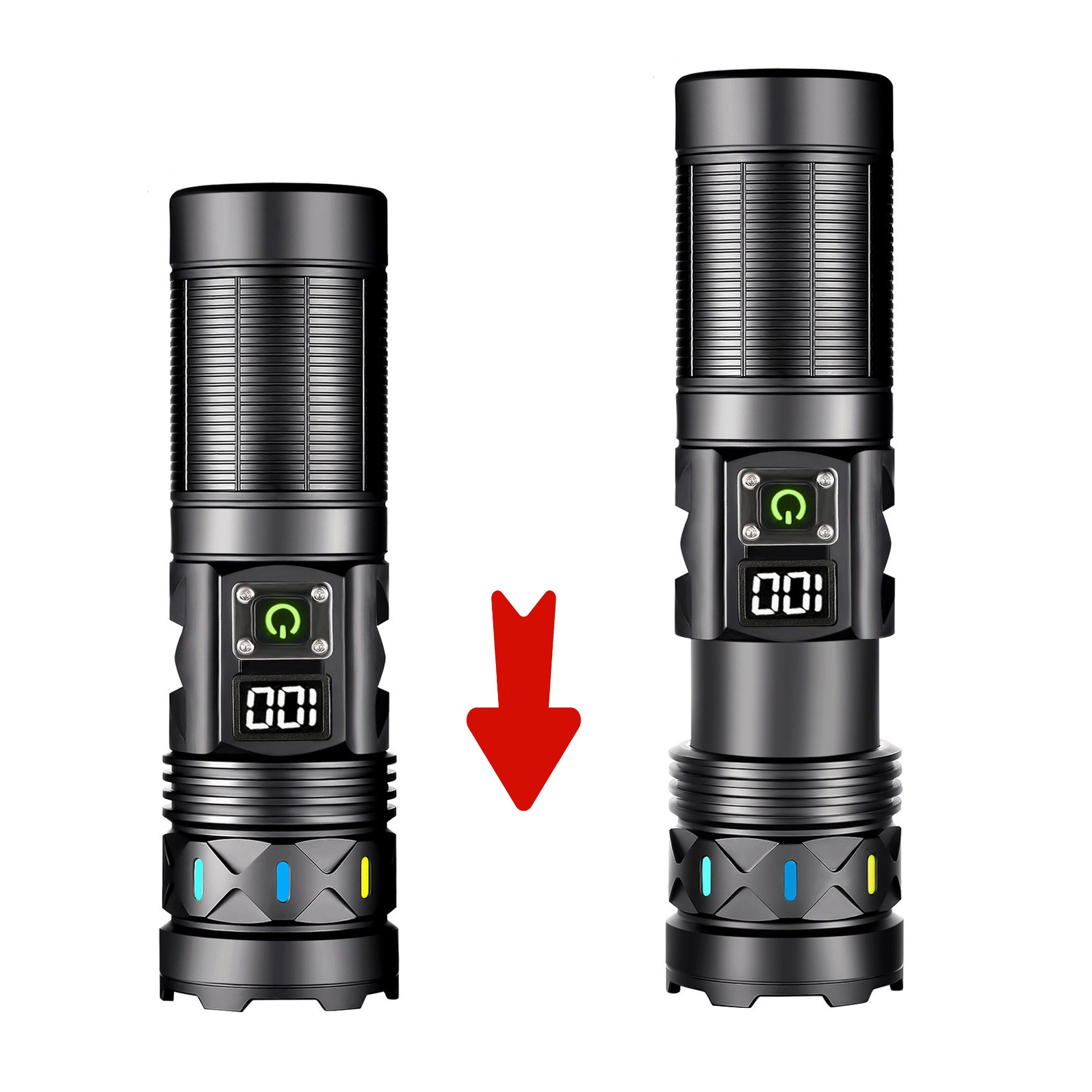 High Power LED Flashlight Tele - đánh giá và giá Outdoor Power For Camping