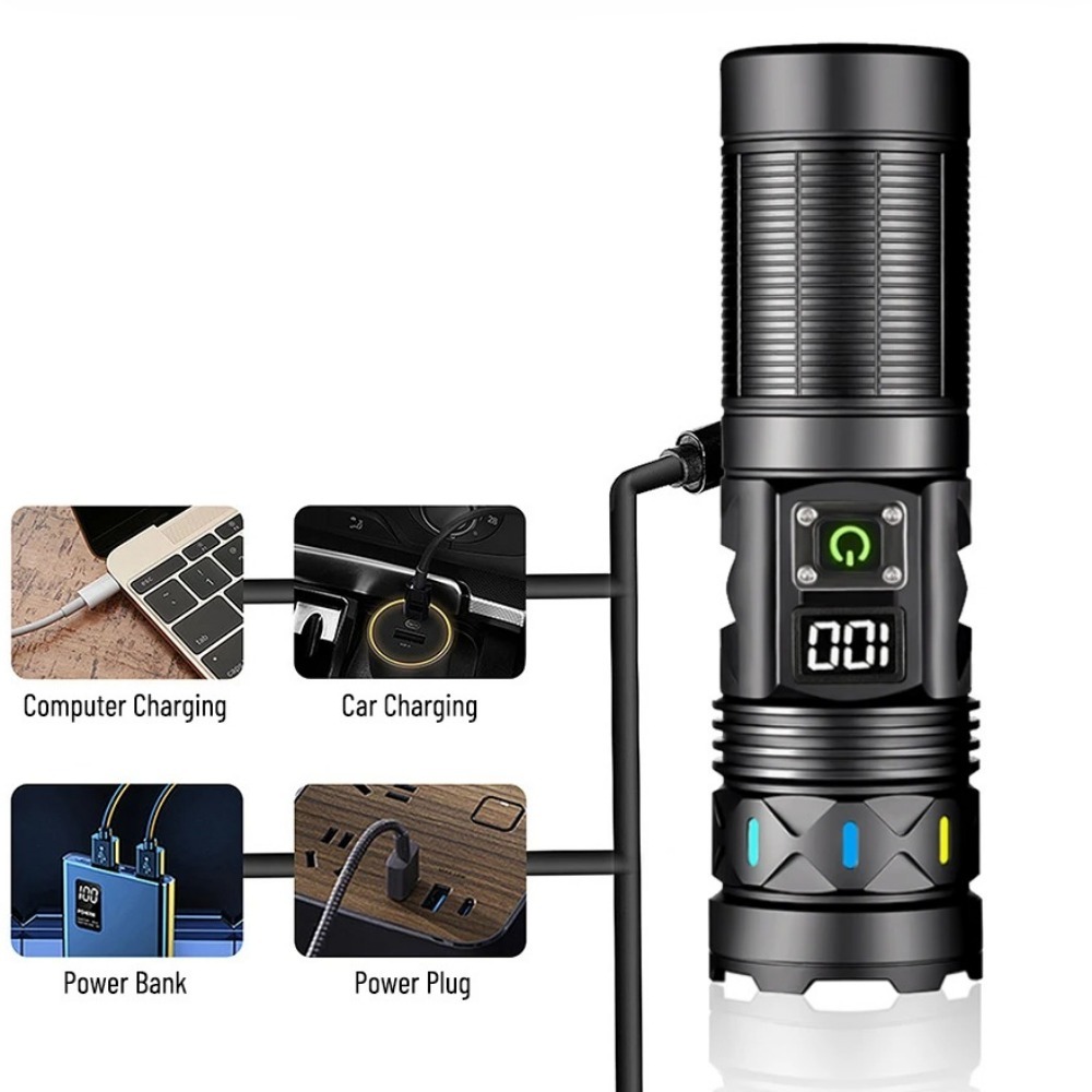 High Power LED Flashlight Tele - đánh giá và giá Outdoor Power For Camping